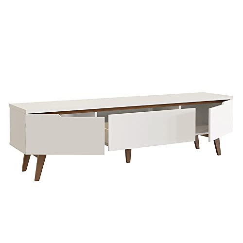 Rack para Tv até 75 Polegadas Madesa Reims 2 Portas 1 Gaveta - Branco