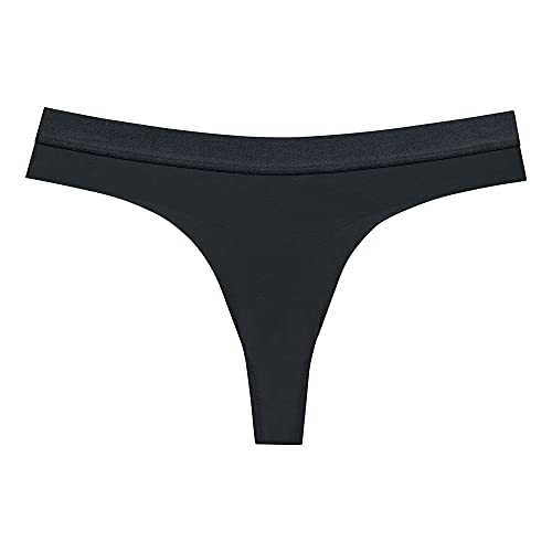 Calcinha Fio Dental Microfibra Invisivel, She, Preto, M