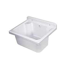 Negrari Lavandino-Pilozzo mini a Muro Bianco, Resina per Esterno 42x34h21