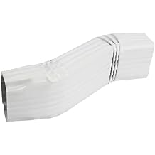 Gutter Downspout Leader Style A Elbow Offset= 3 2x3 White S-Shape