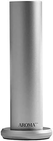 AromaTech AroMini BT Bluetooth Essential Oil Diffuser for Aromatherapy Oils, Nebulizing Diffusion System, Fragrance Diffuser, Cold-Air Diffusion Scent Machine for Spa, Home, Office - Silver
