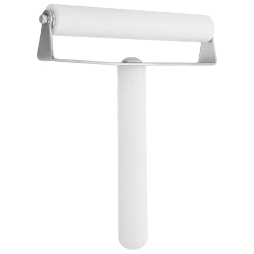 TOPBATHY Rodillo para Aplicación de Película Adhesiva para Móviles Herramienta de Presión Blanca de 10 CM Superficie sin Burbujas Rodillo para Laminación y Acabado Profesional en