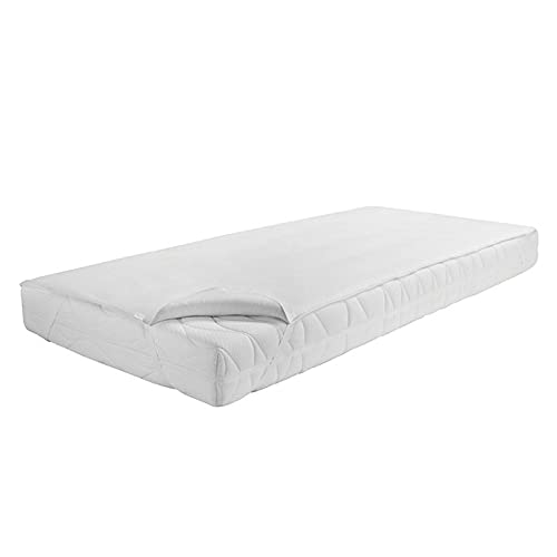 Novitesse Cubrecolchón impermeable superior e inferior 100% algodón, 90 x 190 hasta 100 x 200 cm