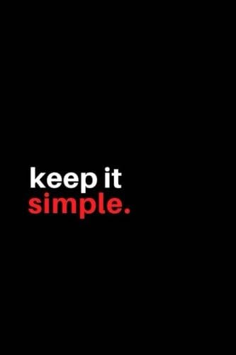 Keep It Simple: Dot Journal, Dotted Notebook, Sketchbook, Daily Planner - (6 x 9) 150 Dotted Pages - Glossy Soft Black Cover
