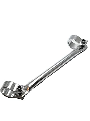 BARRA TRAVESSA BARRINHA DE GUIDÃO MOTO BIKE (PRATA) 230MM