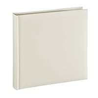 Hama Fotoalbum Jumbo 30x30 cm (Fotobuch mit 80 weißen Seiten, Album für 320 Fotos zum Selbstgestalten und Einkleben) beige pastell