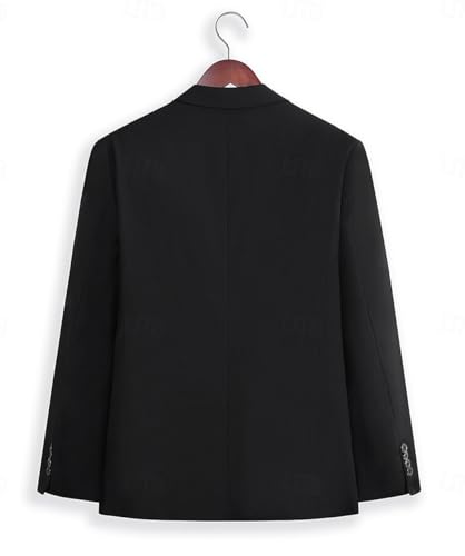 3 Pieces Men's Suit Slim Fit Single Breasted Tuxedo Jacket Vest Pants Set Casual Formal Wedding2