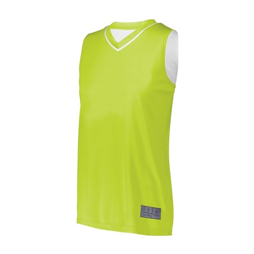 Augusta Sportswear Feminino 154, Limão/branco, M