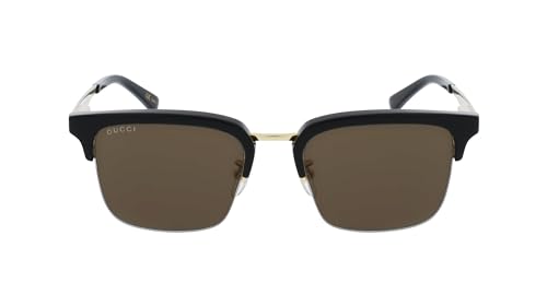Gucci GG1226S 001 Sunglasses Men's Black/Gold/Brown Square Shape 53mm2