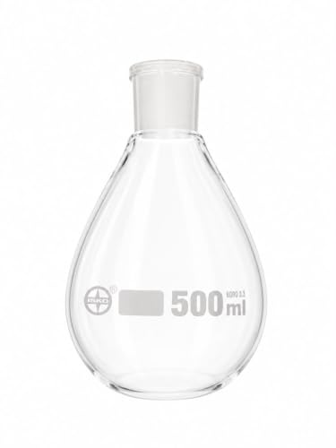 Image of ISKO Borosilicate glass 24 /29 Joint Recovery Flask Heavy Wall Single Neck Round Bottom Evaporating Flask (500ml)