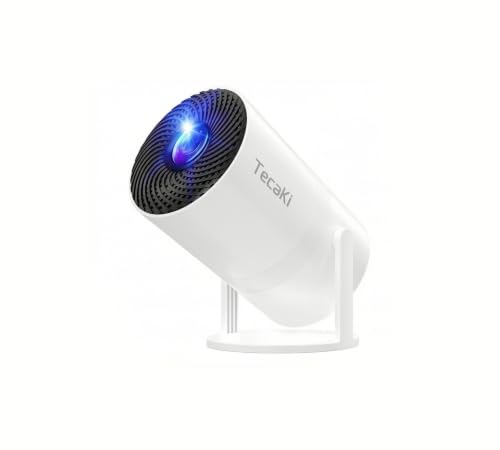 [Two-Way Bluetooth 5.2] Mini Portable Projector 1080P HD Multi-Angle Projection, Tecaki Smart...