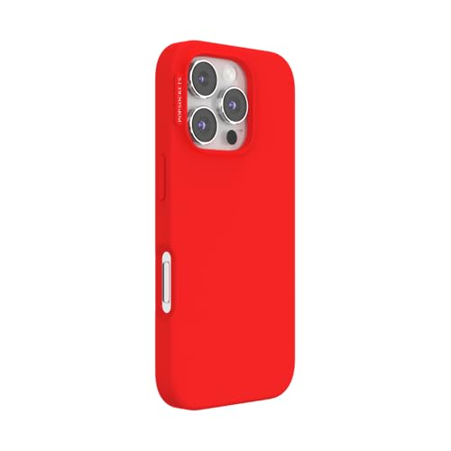 Image of PopSockets iPhone 16 Pro Case Compatible with MagSafe, Phone Case for iPhone 16 Pro, Wireless Charging Compatible, Case Only - Rosso
