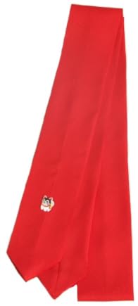 お宮参り着物用 飾り紐 掛け紐 掛け着紐 単品 絹100％ 綸子生地 紺色と赤色からお選び下さい 日本製