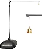 NUHGFTYBF Basketball Vertical Jump Tester Pole with Bell and Base, 5.9-11.8 Ft Stand-Alone Physical Measuring Trainer, Sports Jump Testing Scale Equipment