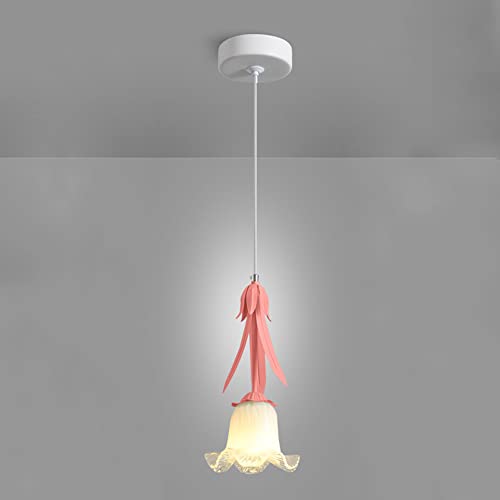 Chandelier en verre Bellflower suspension luminaire réglable en fer pour table de salle à manger