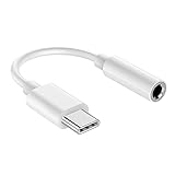USB C Digital to 3.5 mm Female Headphone Jack Adapter, Type C Aux Audio Dongle Converter for iPad Pr