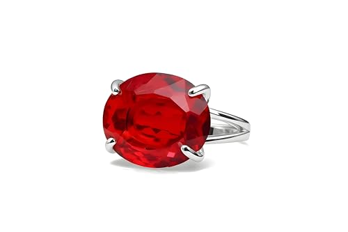 Bague quartz rose rectangulaire et argent véritable pour femme toutes tailles