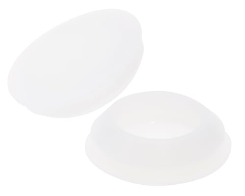 Image of ONLYKXY 10 Pcs Clear Silicone Round Snap in Type Locking Furniture Hole Plugs Button Protective Cover Cap Head,Universal (30mm /1.18inch)