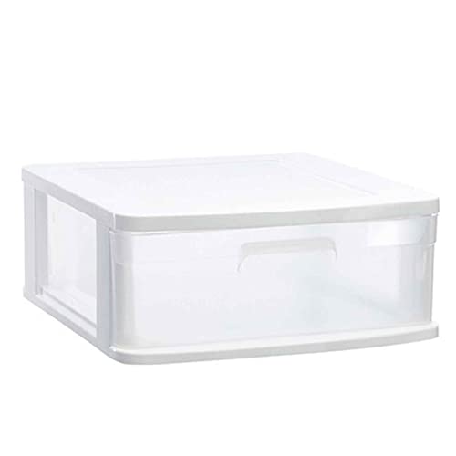 AC - Cajon de Almacenamiento Sena, Torre de Almacenamiento Multiusos para Oficina, hogar, Escuela, etc. 17,5 x 39 x 40 cm. Color Blanco