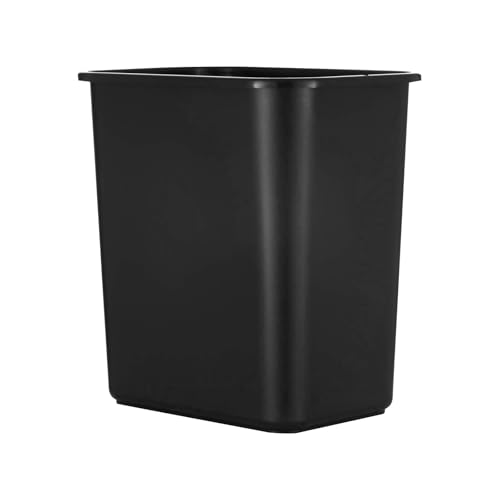 Caneca de basura negra de plástico 2.5 galones