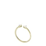 fossil ring silber zirkonia Material: Edelstahl FOSSIL Damenring Sadie Tokens Of Affection Toi Et Moi Edelstahl goldfarben, JF04359710