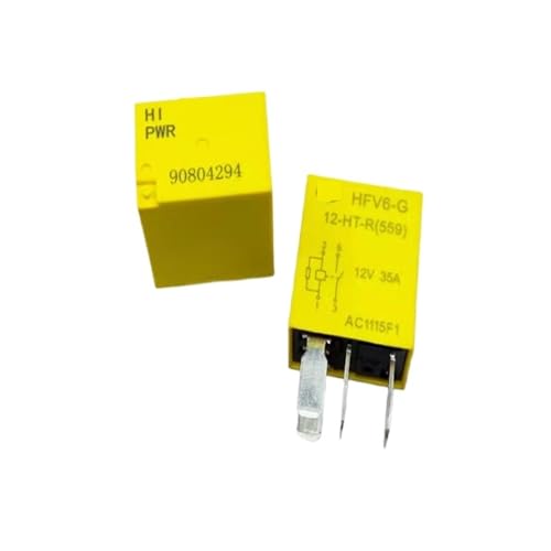 Relais 12V CC 35A à 4 broches pour circuits électriques auto et moto - Lot de 5 pièces