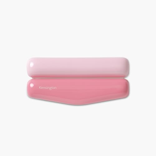 Kensington Duo Gel Mountain Mouse Wrist Rest Support Cushion for Mice & Trackballs, Ergonomic Mouse Wrist Support for Pain Relief, Comfortable Non-Skid Gel, Pink 6.69" x 3.09" x 0.76" K62826WW