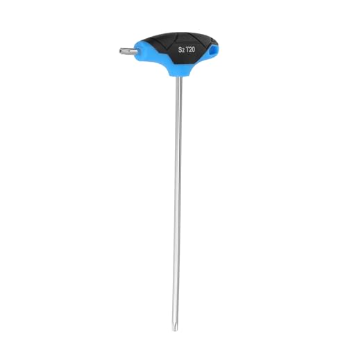 Image of Antrader T20 Torx Screwdriver,Anti Tamper Proof Torx Key,S2 Steel T-Handle Dual End Wrench-2Pcs (Blue)