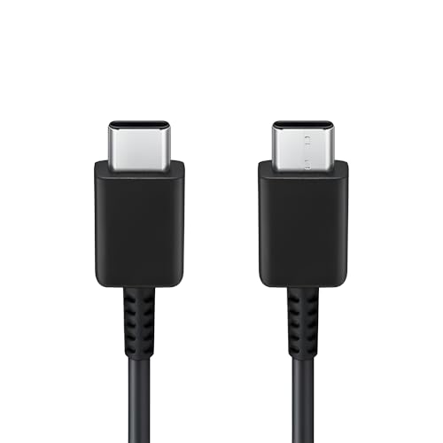 Image of Hoerrye Samsung 45W Superfast Type C To C 3.3FT (5A) Charging Cable High-Speed & Data Transfer For Galaxy S25,M35,F16,M16,M06,F06,F05,M05,M14,F14,F34,S24,S23 5G,Laptop,Tablet Type-C PD Cord,Black