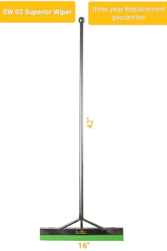 Image of Standard Floor Wiper| Flexible Rubber Lip | Steel Rod | Lightweight | Cleaning Tool | Cleaning Home, Kitchen, Bathroom (42inch)