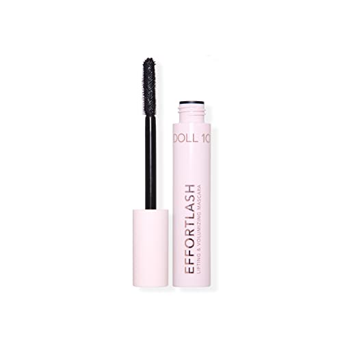 Doll 10 Effortlash Lifting and Volumizing Mascara - Long Thick Voluminous Clumpless Lashes