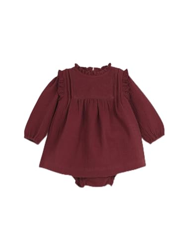 Robe en mousseline brodée bébé fille Gocco anti-irritation pour peau sensible