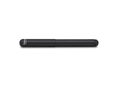 Kaweco Liliput Fountain Pen Black I Premium Aluminium Fountain Pen For Ink Cartridges I Exclusive Fountain Pen 12.5 Cm I Nib: B (Broad) #TOP1