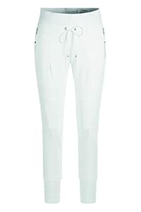 Raffaello Rossi Damen Jogging Pants aus Hightech Jersey Candy Größe 38 EU Weiß (weiß)