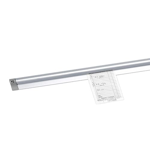 San Jamar Order Ticket Holder for Restaurant – 18" Anodized Aluminum Metal Receipt Holder with Grip Track – Durable Wall Mount Check Rack for Kitchen, Restaurant and Service Counters