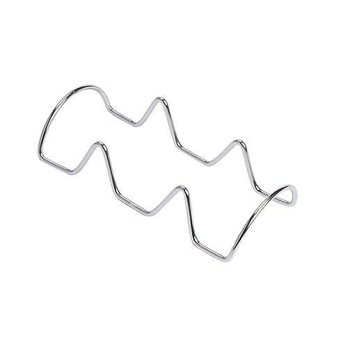 HOLIDYOYO 2pcs Stainless Steel Taco Holder Stand Mexican Pancake Rack for Tacos and Shells