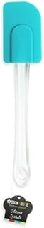 "Brights" Blue Silicone Spatula with Clear Plastic Handle for Cooking & Baking