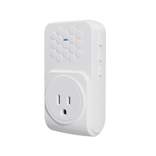Image of Appliance Surge Protector with Alarm, Voltage Stabilizer Fireproof UL94V-1 Wall Mount Surge Protectors Outlet for Refrigerator, TV & Heavy, Real-Time Monitoring & Custom Voltage 80V-140V, 1Pcs