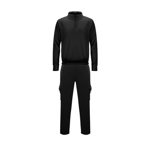 Costume homme pour mariage et cérémonie ensemble formel veste et pantalon noir taille 3XL