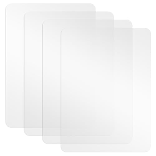 Giantree Transparente Tischsets 40x30cm, 4 Stück Kunststoff Tischsets, Durchscheinendes Kunststoff-Tischset für den Esstisch rutschfest Abwaschbar Für Zuhause Restaurant Küche Hotel