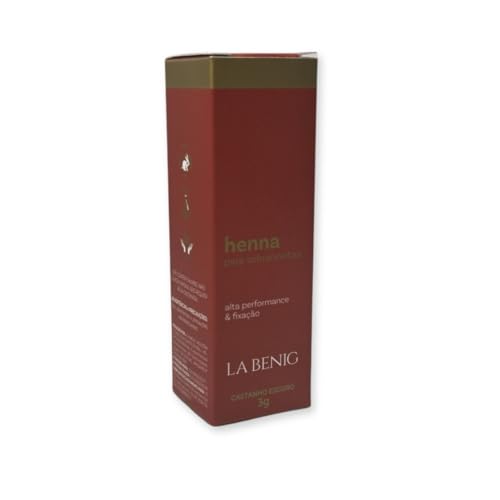 Kit Henna La Benig Castanho Escuro 3g