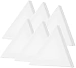 6 Pack Toile vierge artiste, 30cm Panneau de cadres en toile, Triangle Art Board pour peinture à l'huile acrylique