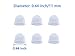 0.44 inch/11mm Silicone Ear Domes for Banglijian Hearing Device LS01P - 6-Piece Replacement Set, Secure Fit & Clear Sound, Easy Tool-Free Installation