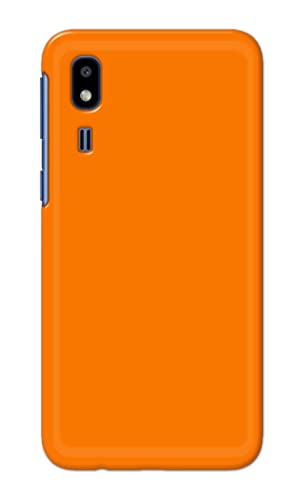 Image of Plain Orange Hard Back Case Cover for Samsung Galaxy A2 Core, SM-A260F / DS, SM-A260G / DS Back Cover -(J5) VNS2229