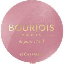 BOURJOIS Little Round Pot Blusher 54 Rose Frisson 1pc One Stroke of The Brush Reveals The Irresistible Aroma of The Scented Powder.