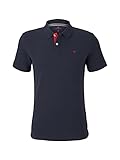 Gesticktes Logo TOM TAILOR Herren Basic Polo_1016502 Poloshirt, Sky Captain Blue, XXL EU