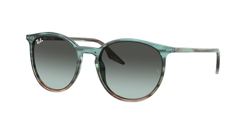 Ray-Ban RB2204 Sunglasses Bundle: RB 2204 1394GK Striped Blu Gradient Green Blu and Universal Anti-slip Silicone Leash