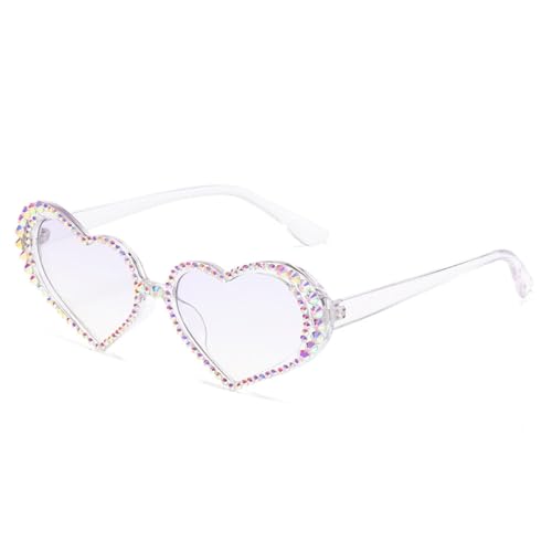 Lunettes de soleil diamant femme punk LVTFCO grand format violet