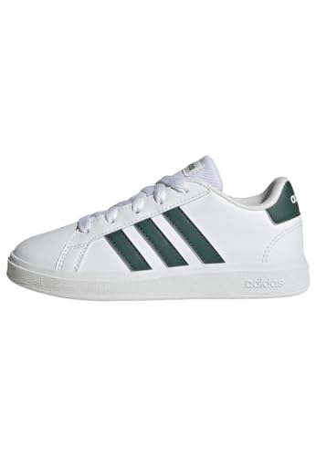 adidas Grand Court Lifestyle Tennis Lace-Up Shoes, Zapatillas de Tenis Unisex niños, Cloud White / Core Black / Core Black, 36 2/3 EU