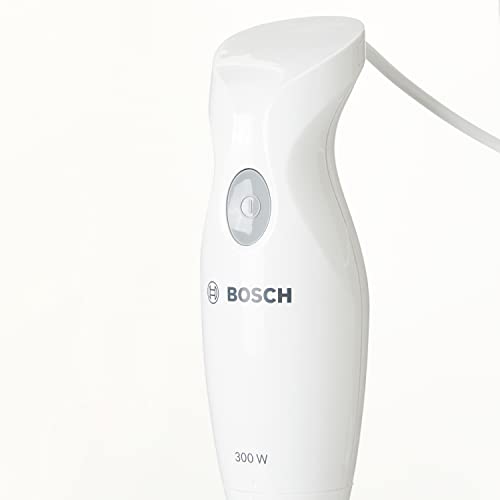 Bosch Staafmixer MSM6B150, afneembare mixvoet, mengbeker met deksel, ergonomische handgreep, lichte behuizing, 4-mes-mes, eenvoudige reiniging, 300 W, wit - Afbeelding 3